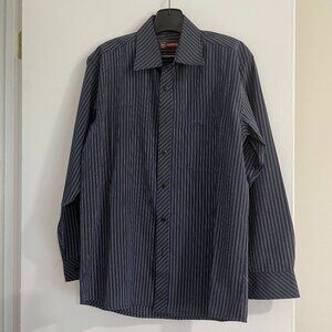 Stripe Print Casual Button Down Shirt